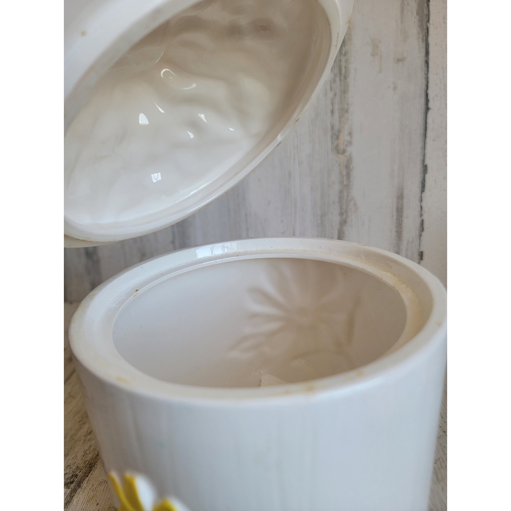 Vintage 3D butterfly kitchen canister jar unique floral home decor lidded - Picture 14 of 14